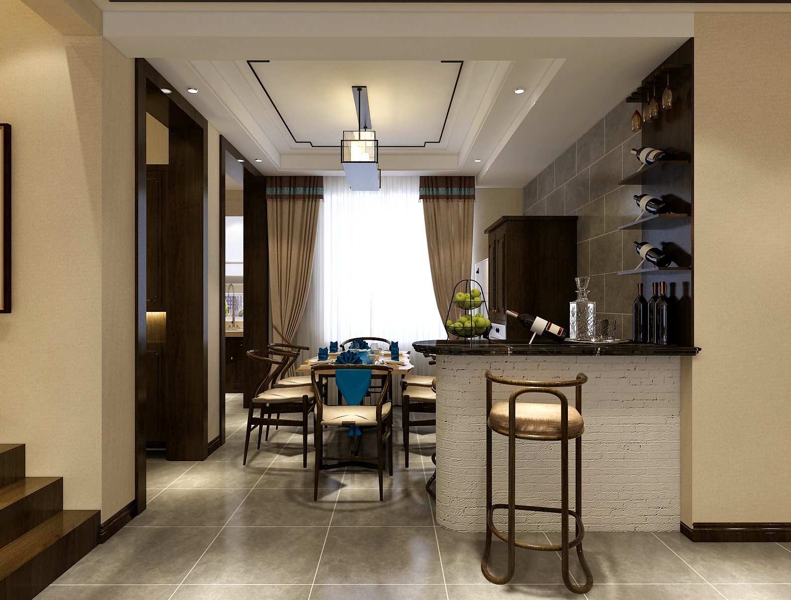 新东方天地240平新中式阁楼-3