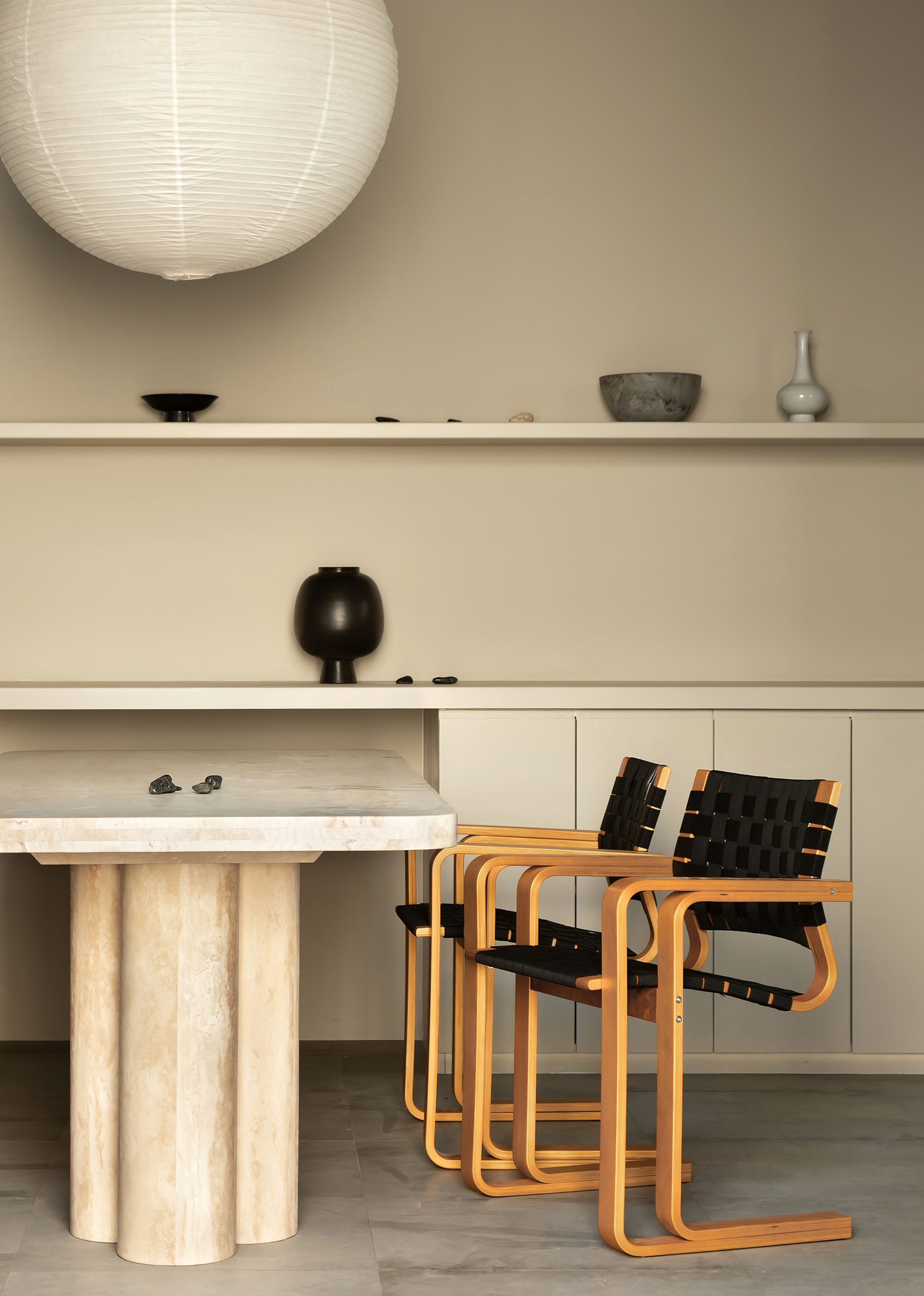 米色中古风的家丨中国河北丨NOTHING DESIGN-15