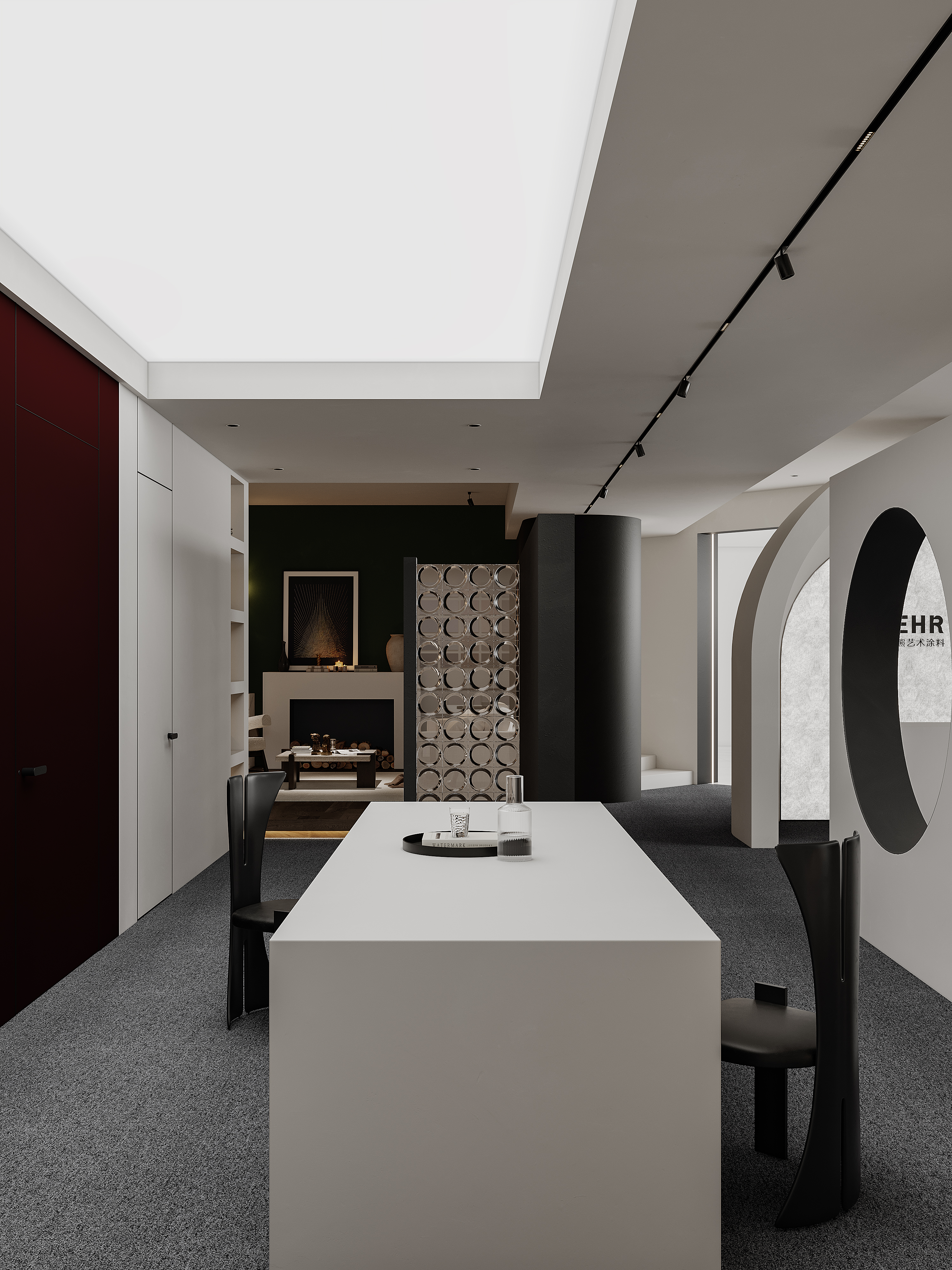北一设计 |  黄石BEHR百色熊艺术涂料展厅项目.-2