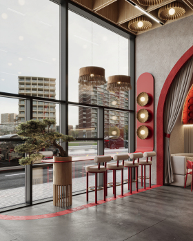REDzone Cafe Design 咖啡店