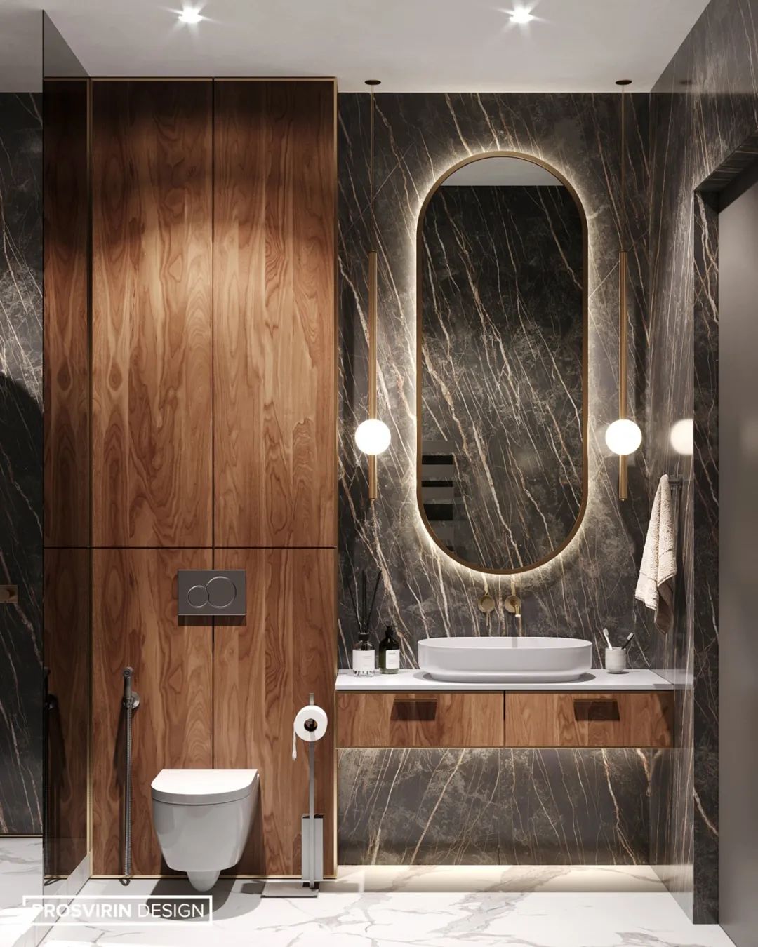 现代轻奢住宅丨Prosvirin Design-30