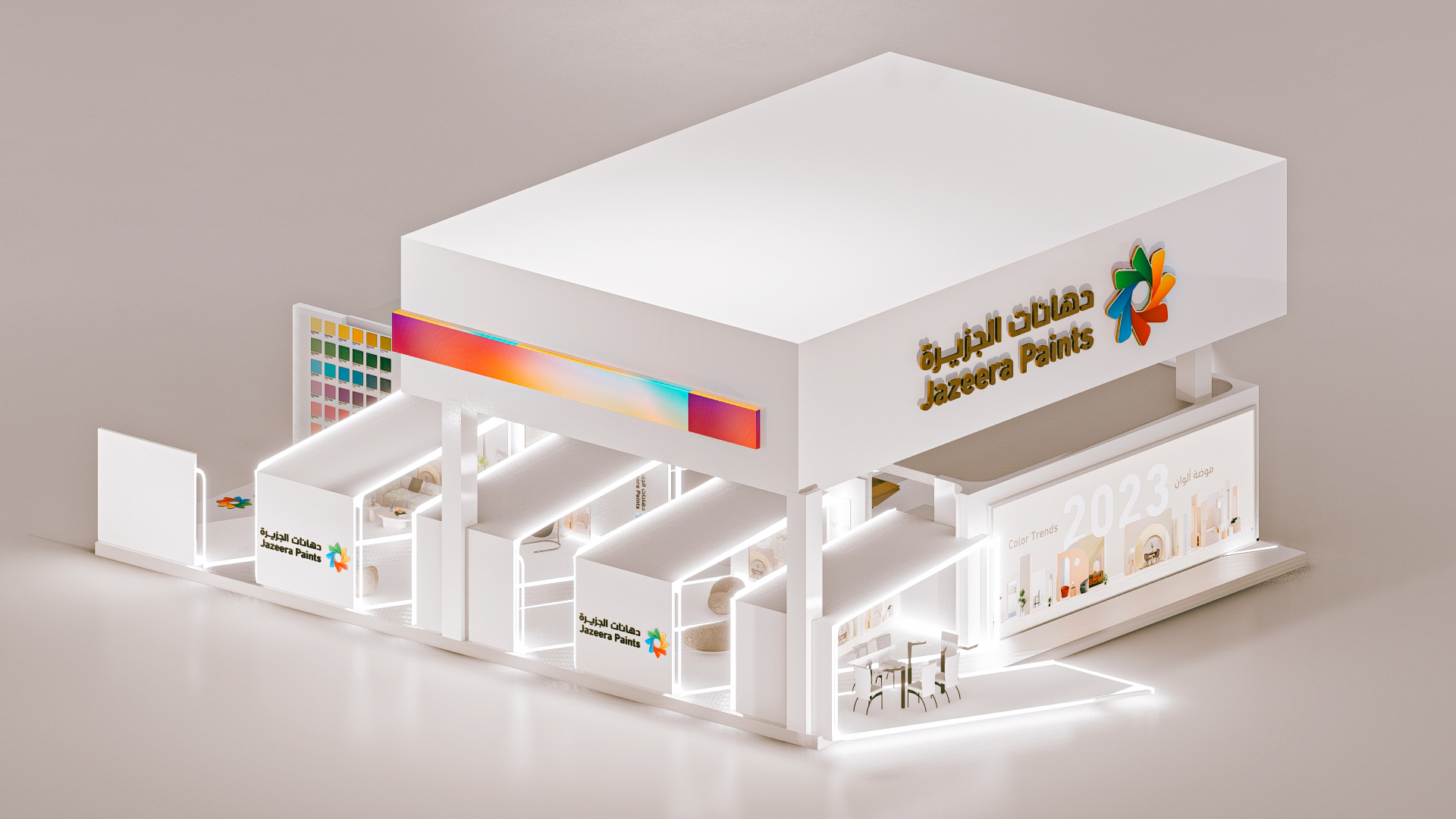 Al Jazeera Paints Booth Design | LE MARCHÉ-3