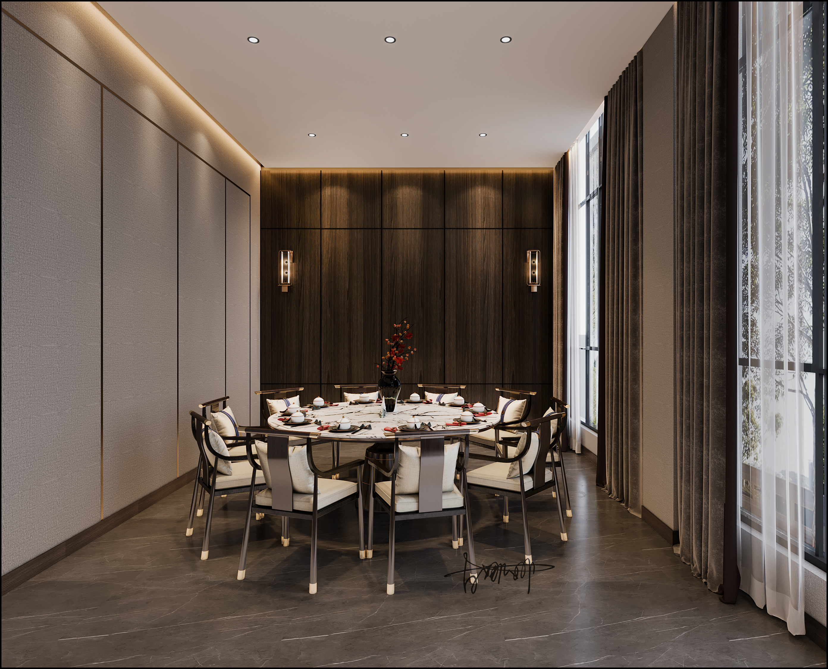 星夜设计新中式禅意私人会所-4