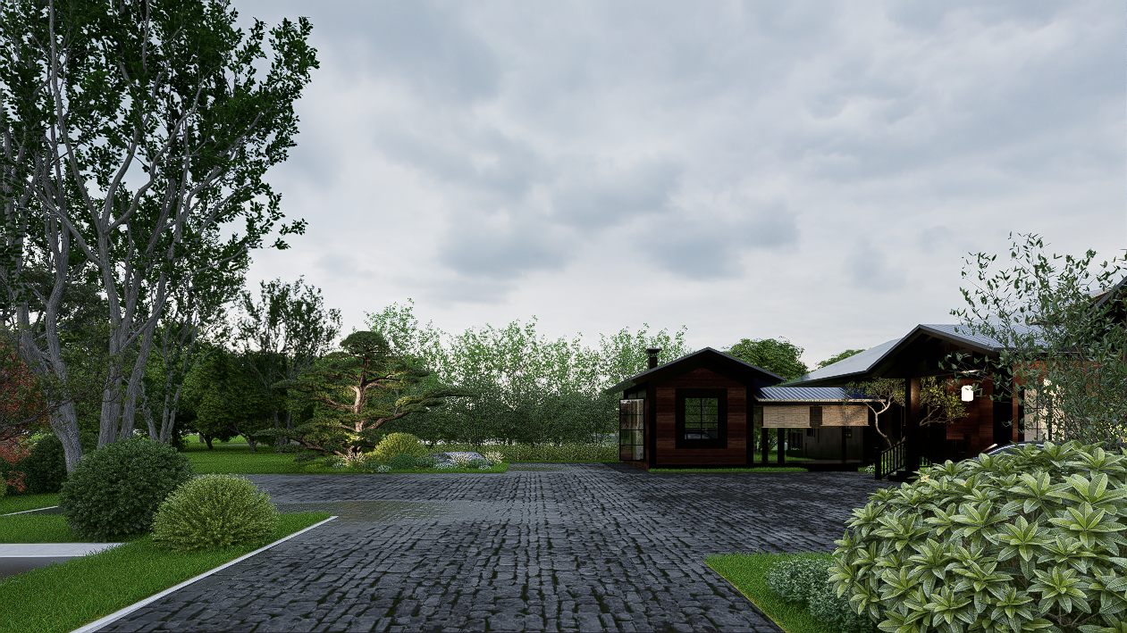 室外建筑景观绿化-5