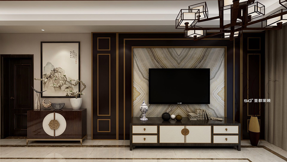 安徽广德万达茂新中式家居设计丨中国安徽丨圣都家居装饰有限公司-8