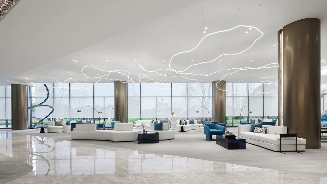 江苏盐城大丰生活美学艺术馆 | 虚实之间的蓝色梦境-53