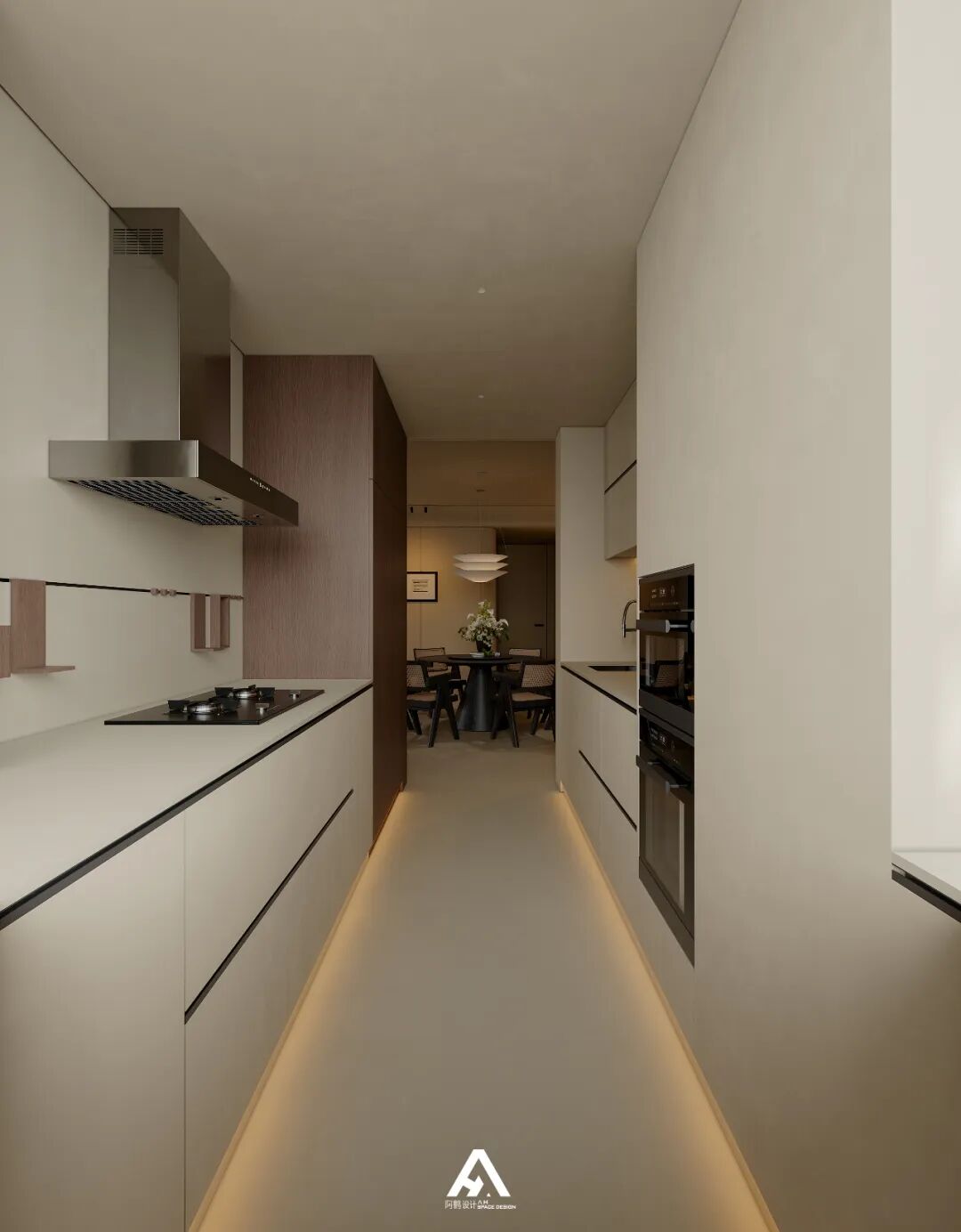 南昌阿鹤设计|210m²滨江大平层，游走在空间里！-43