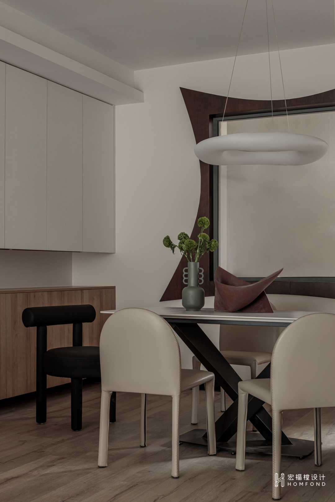 静谧黑+趣味橙，宁静自然的纯洁空间 | 宏福樘设计-20