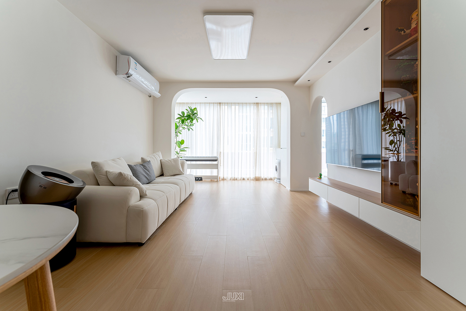 奶油原木一落地,放大30㎡的效果就有了-15