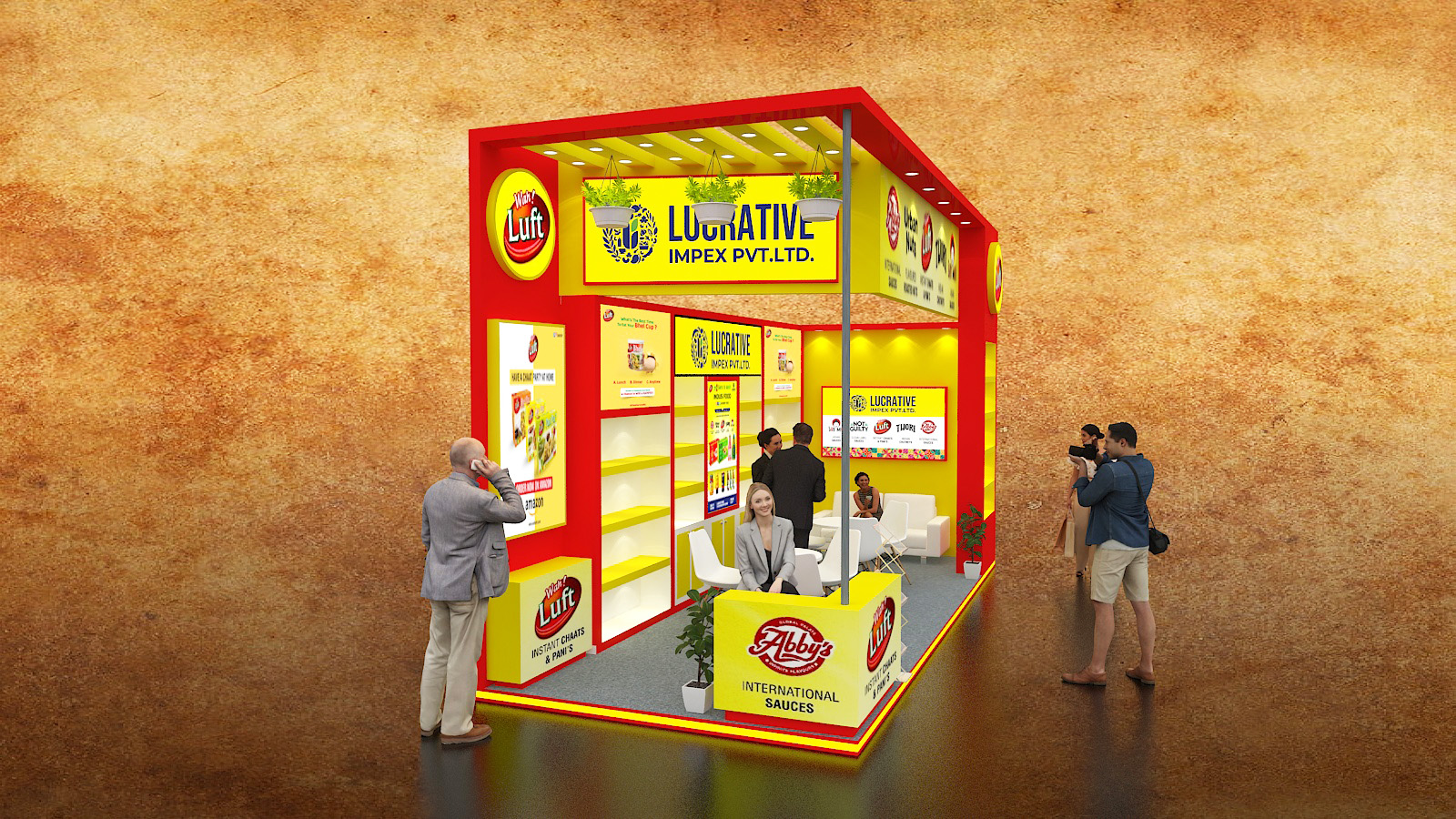2  Side Open Exhibition Stall Design-2