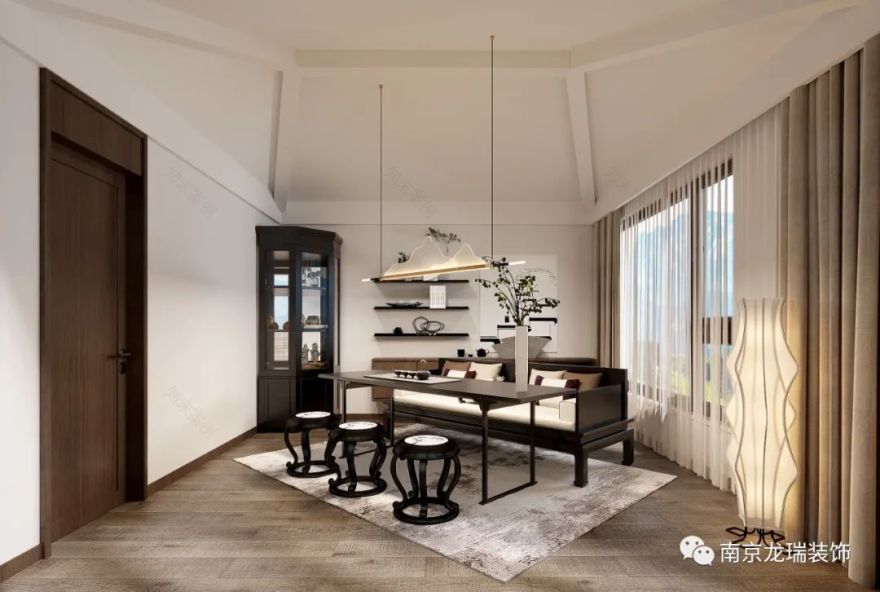 长岛观澜新中式设计,宁静诗意空间-70