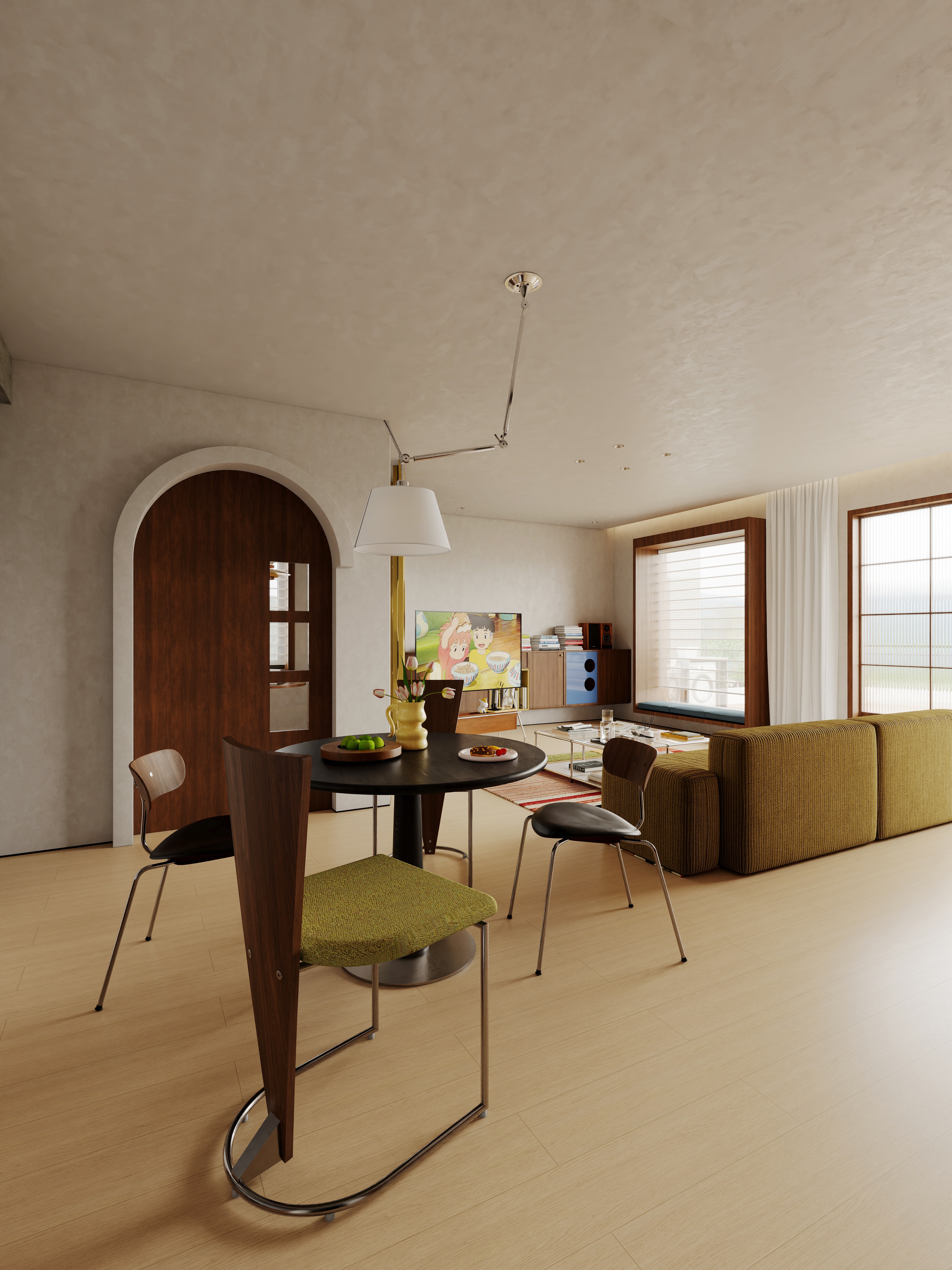 包豪斯风格居住空间设计-5