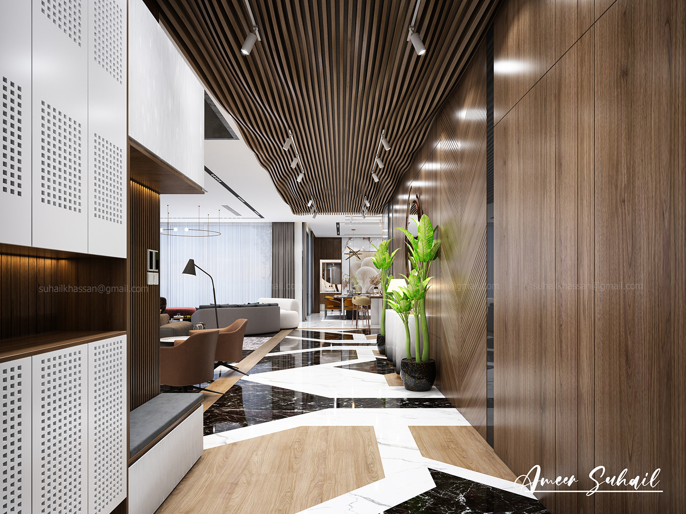 迪拜奢华家庭住宅设计丨阿联酋迪拜-9