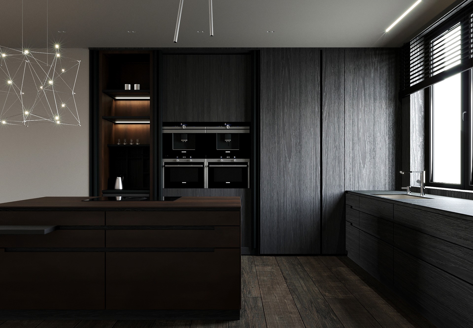 255平，大户型黑色简约系-8