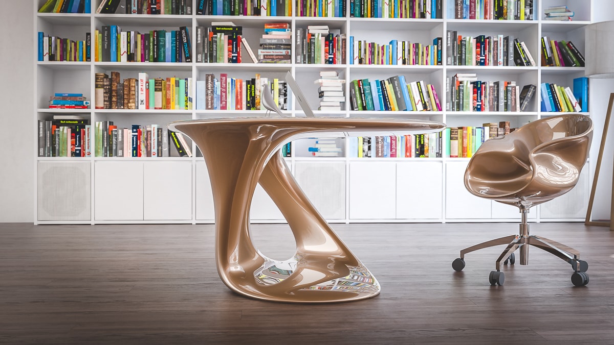 流动雕塑般的办公住宅家具设计-7