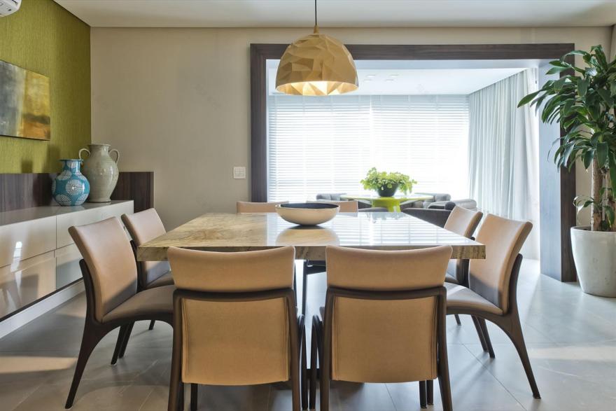 巴西 SP 公寓 | 现代灰绿蓝调的木质魅力-3