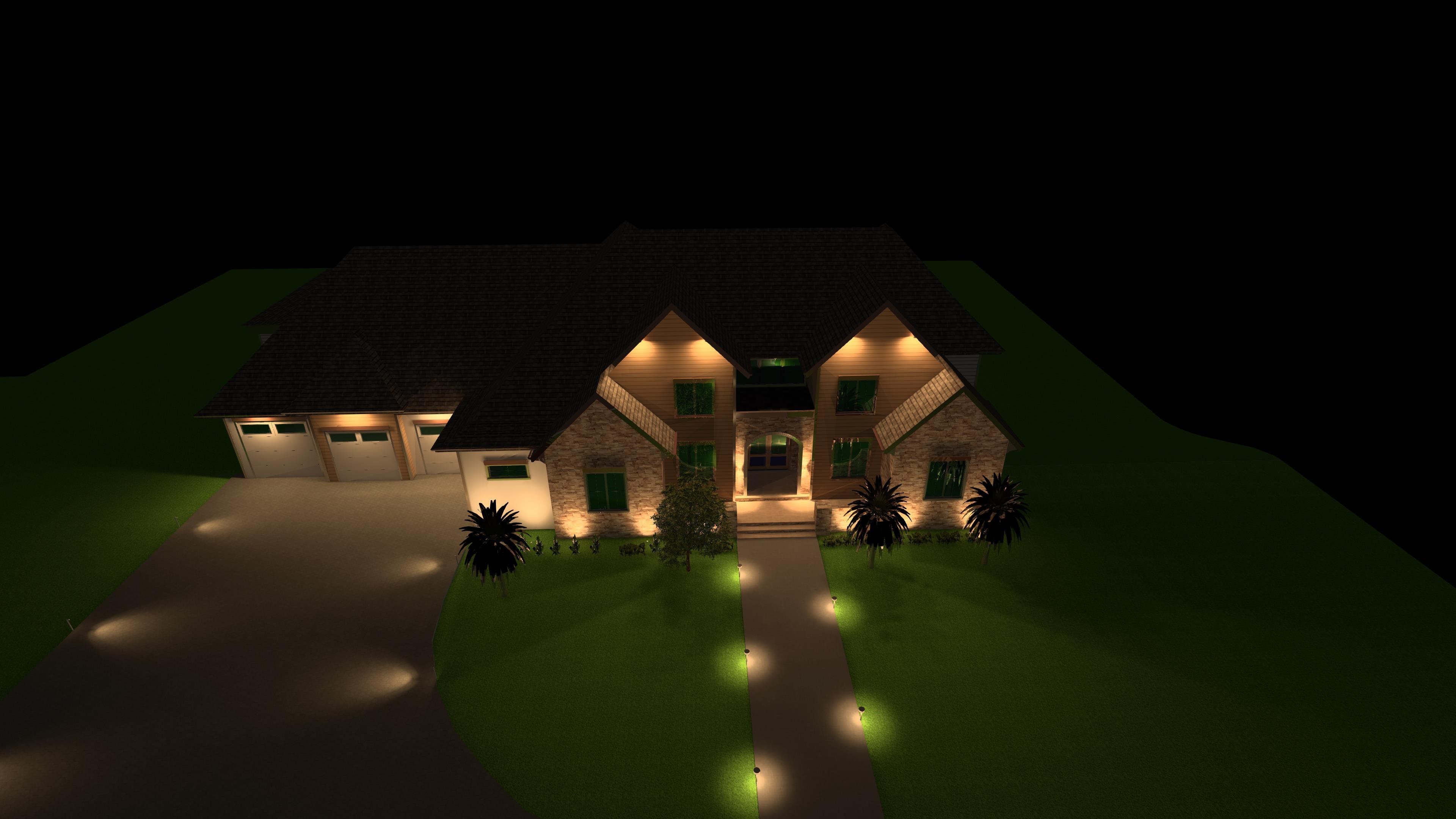 Landscape Lighting Plan with Dialux-0