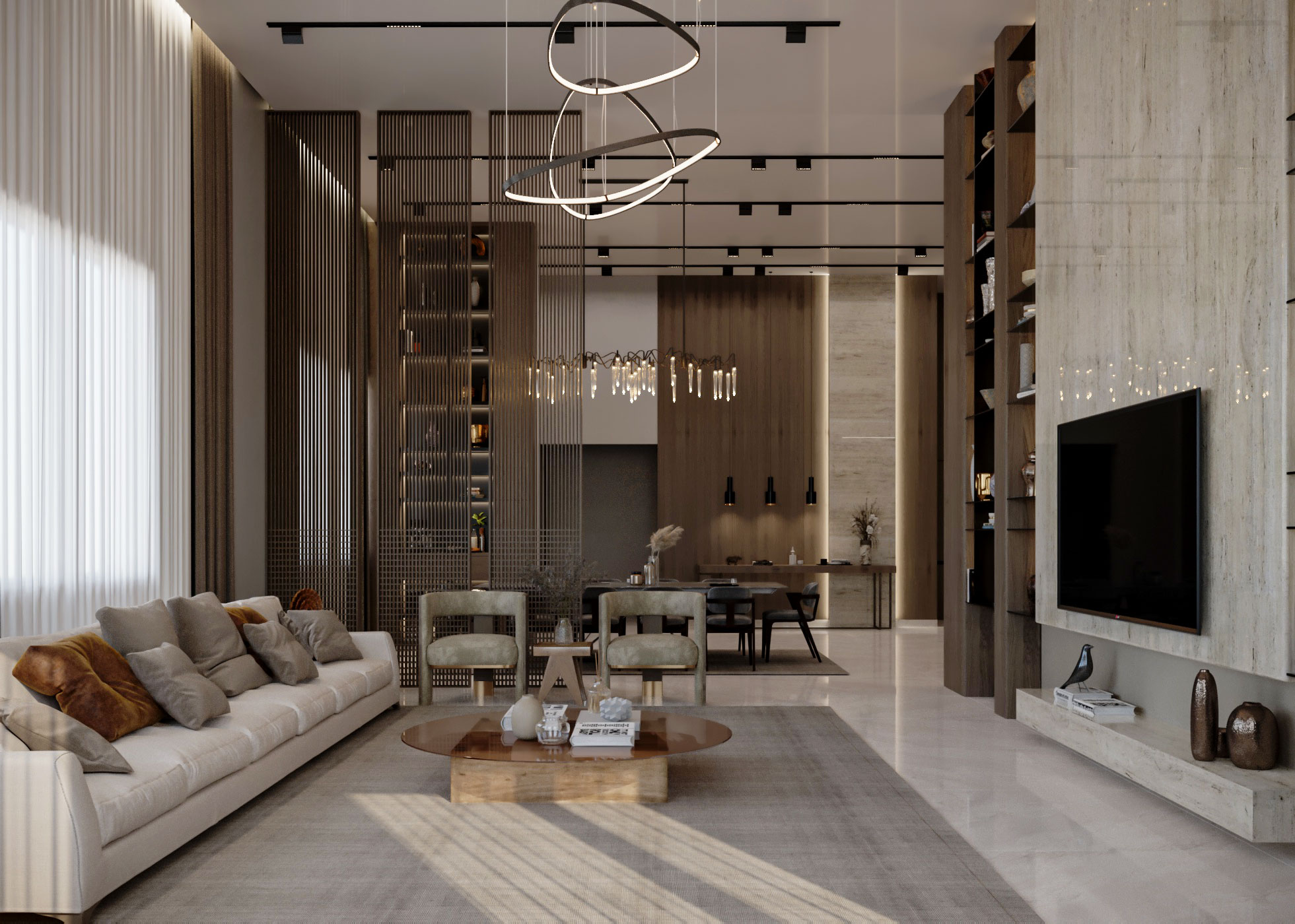 与用餐的侘寂风格一起生活丨Ghanem 设计工作室-14