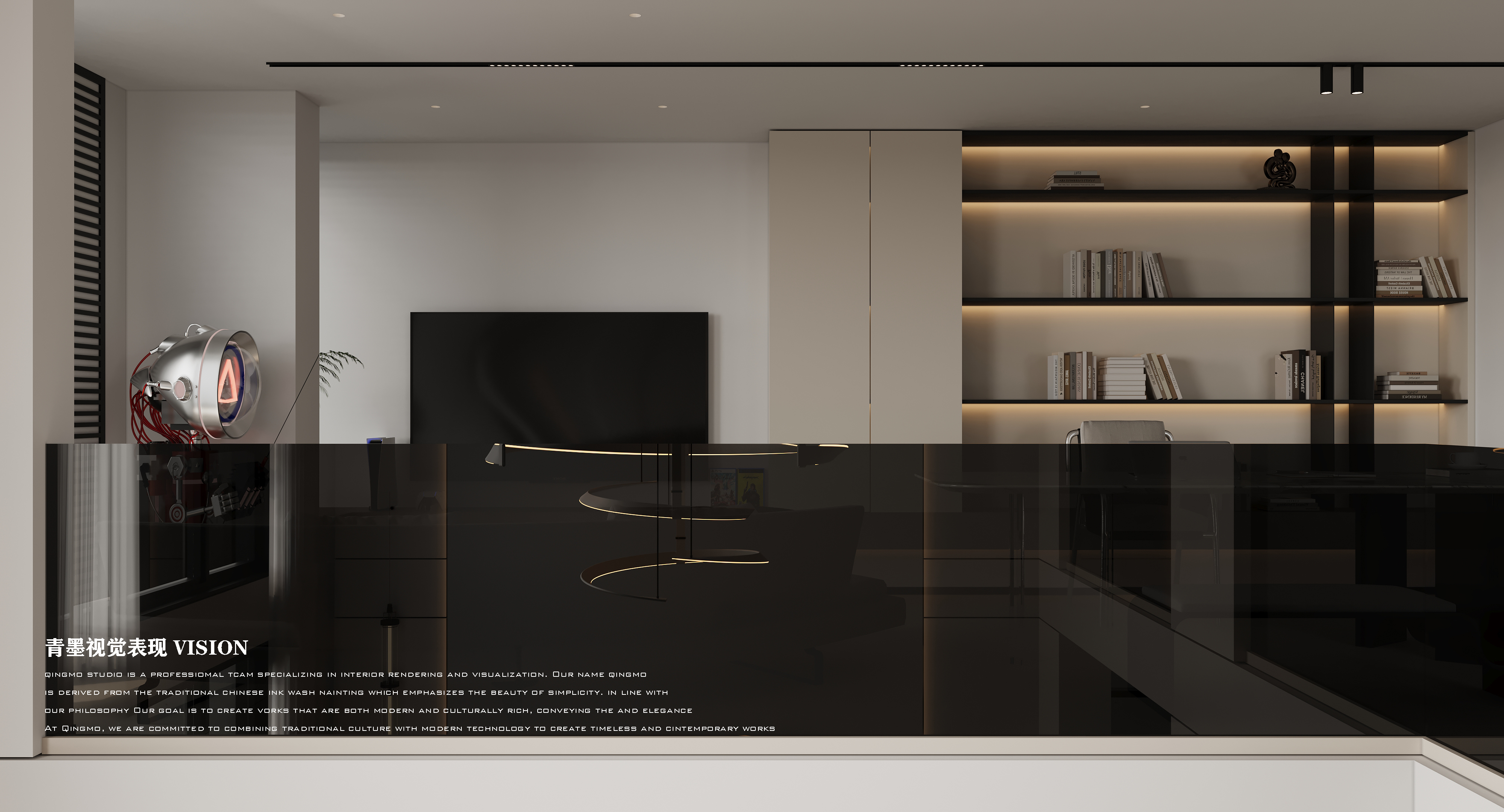 大理现代别墅效果表现-13