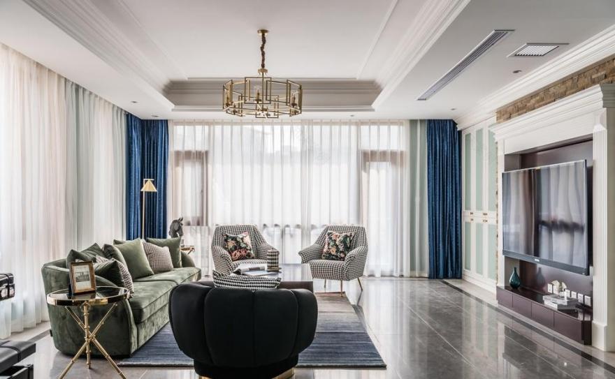 万科东丽湖独栋别墅玄关设计-2