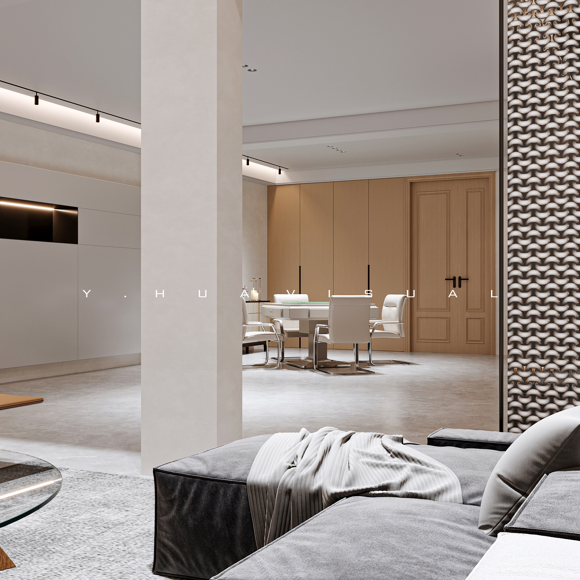 乙画视觉｜极简风格｜别墅表现-2