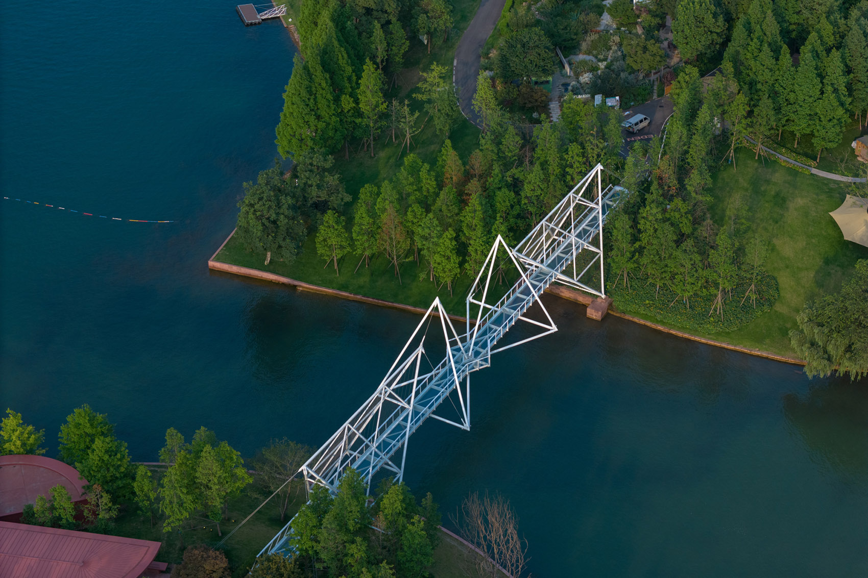 麓湖伊甸岛步行桥丨中国成都丨unarchitecte-7