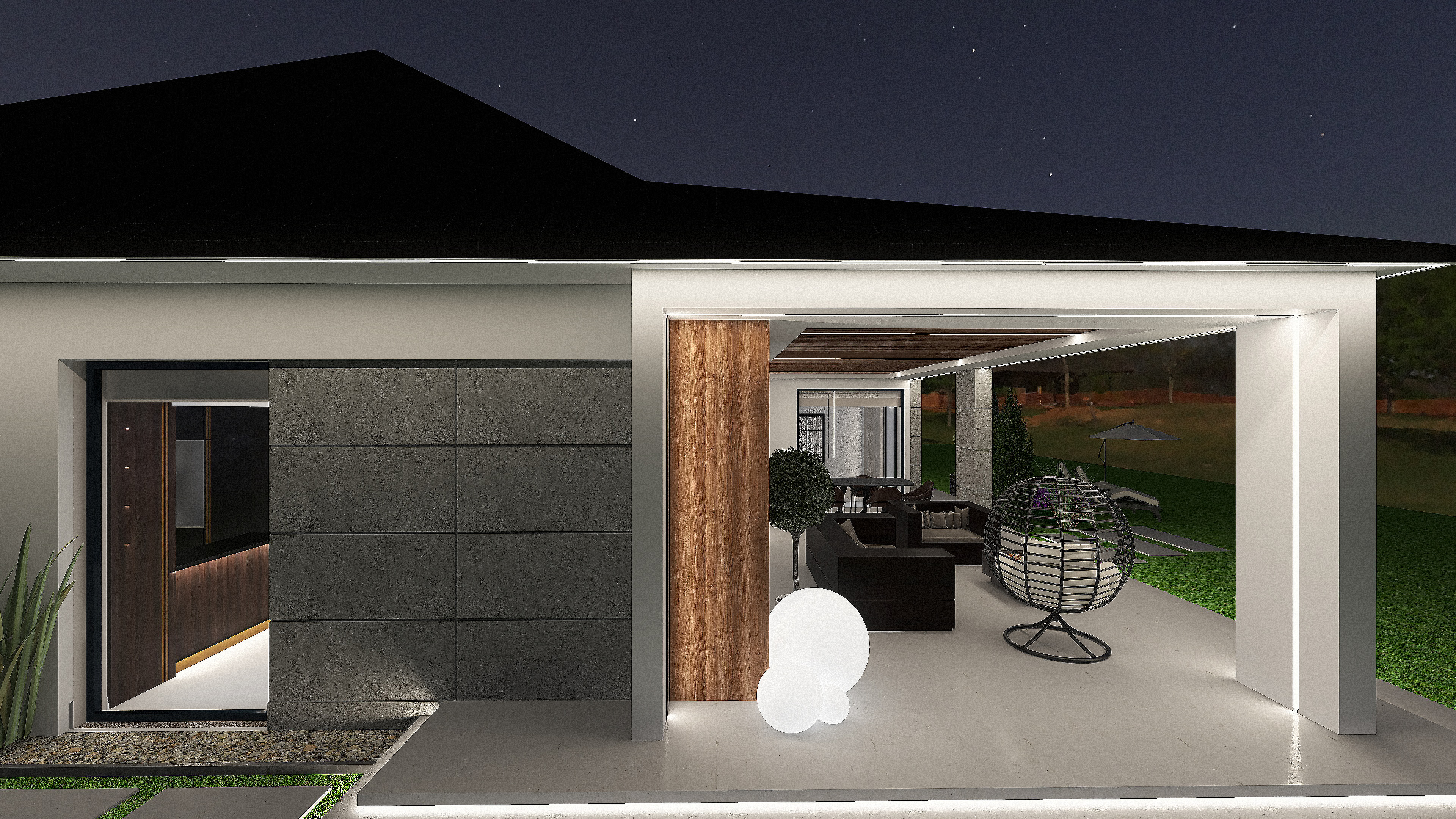 Hiacynt elewacja及露台照明设计-13