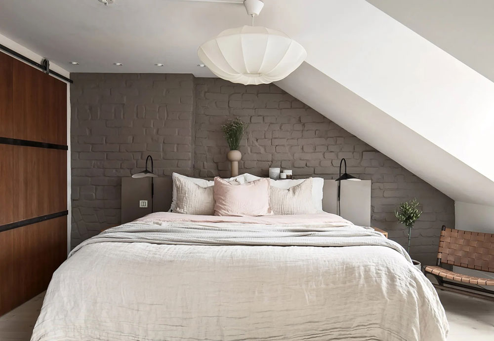 百年砖墙的现代阁楼公寓-19