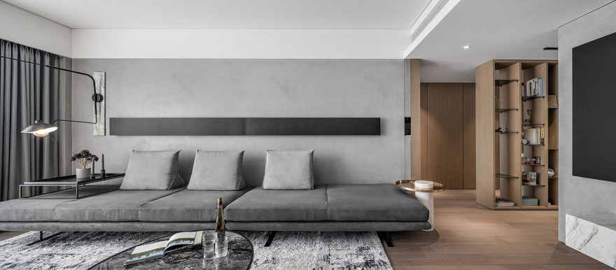 180㎡简约大平层,一个人住,也要很精致!-8