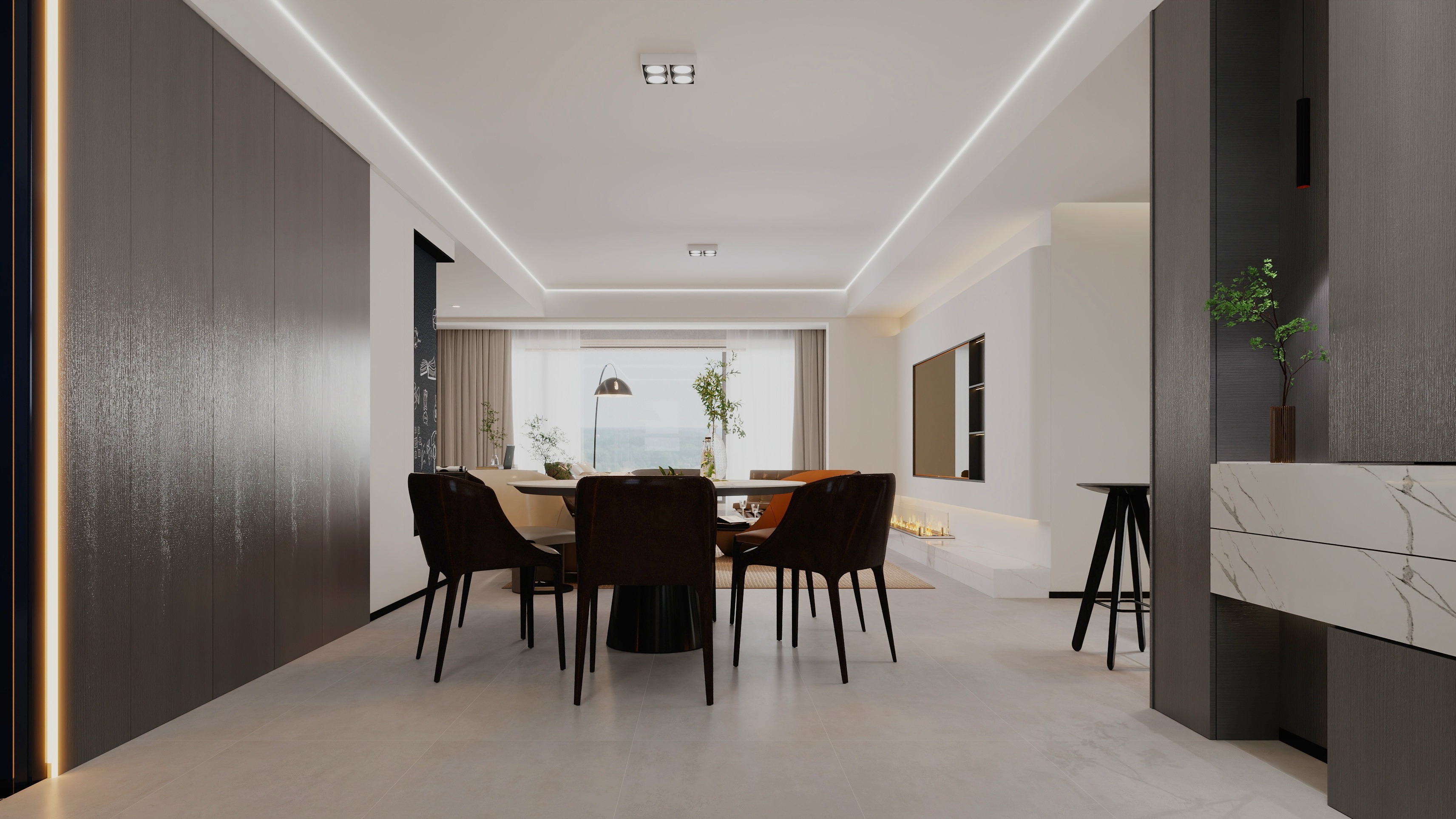 爱家霞飞集现代简约152㎡4室-1