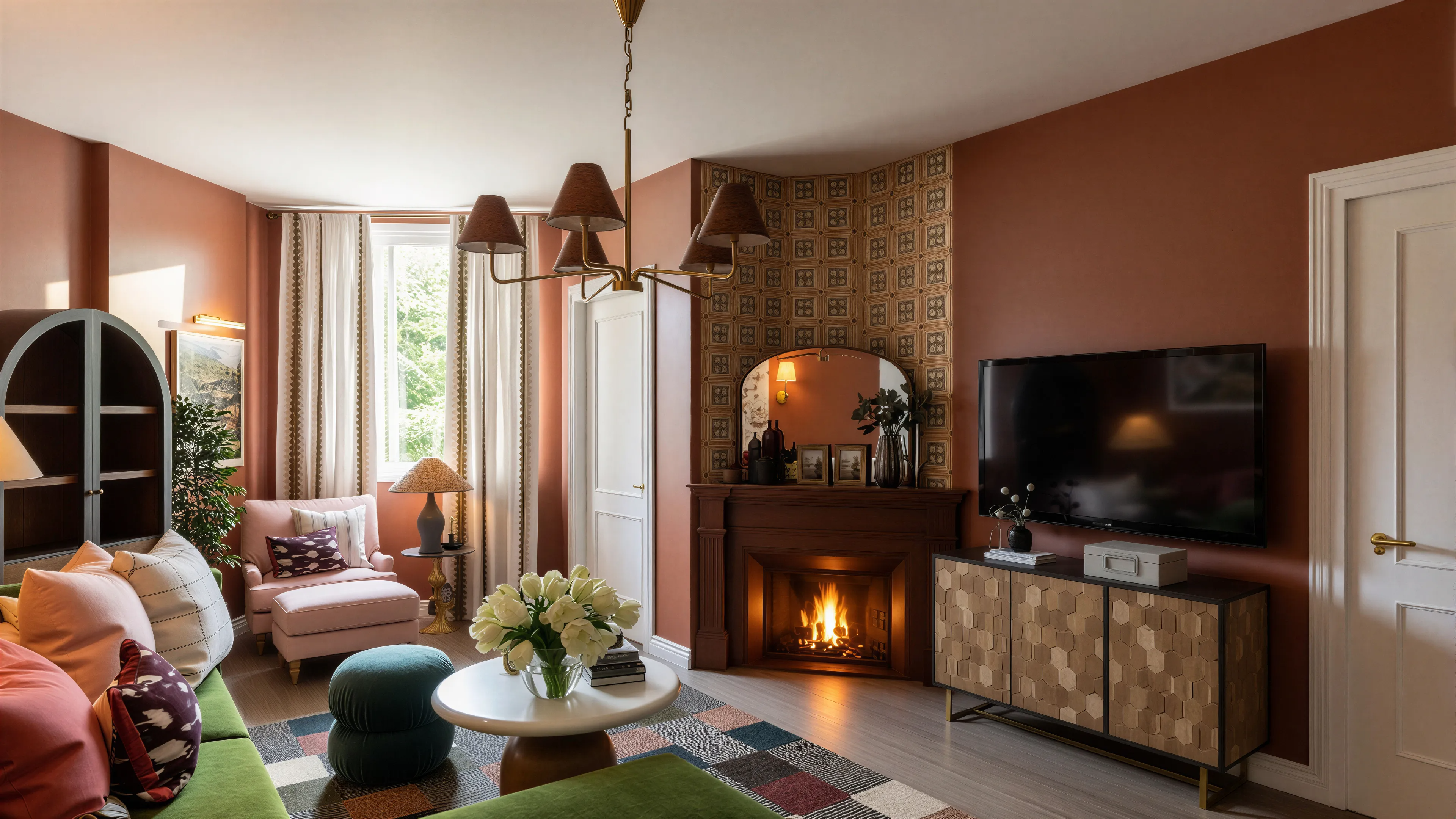 Eclectic Living Room-3