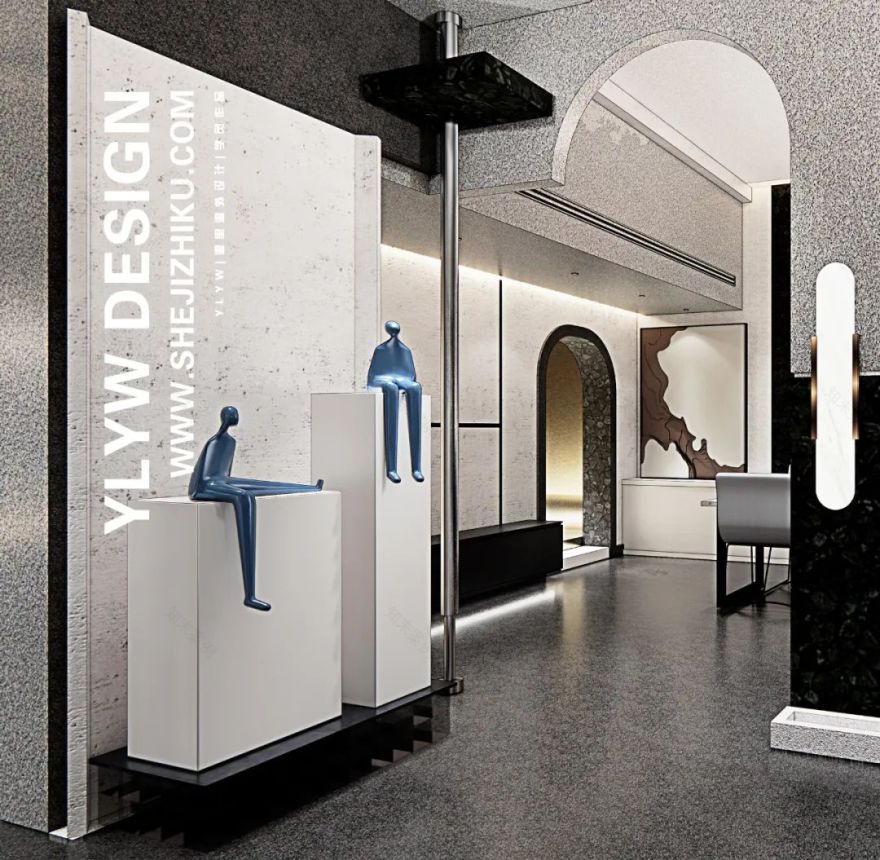 康定斯基灵感几何咖啡厅丨源里源外设计-14