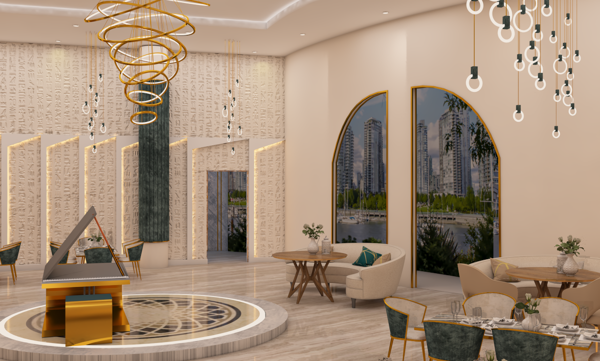 pharaonic style hotel restaurant-0