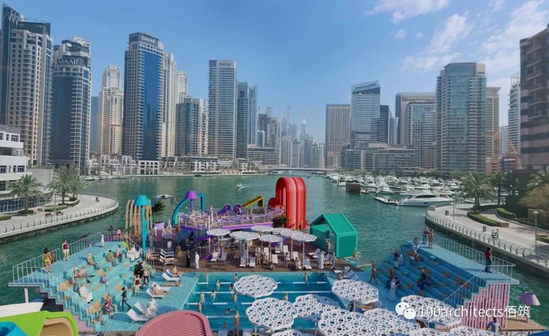 幻飘魔方泳池丨阿联酋阿布扎比丨佰筑建筑设计咨询(上海)有限公司-18