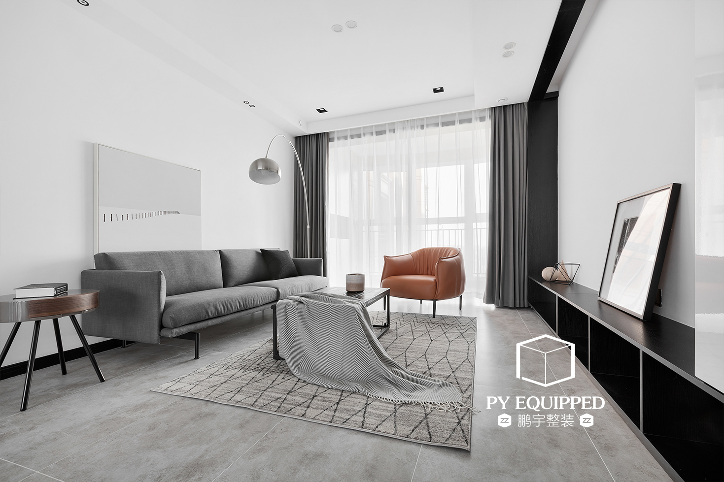 125㎡极简北欧风，白色空间的人性化细节设计-1