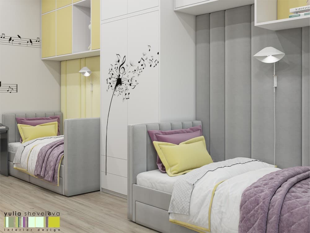 ≡ ➤ Детская комната для двух юных леди — настоящий уют каждому из малышей ⋆ Фабрика мебели «Mamka™» ᐈ Эксперт детского пространства-1