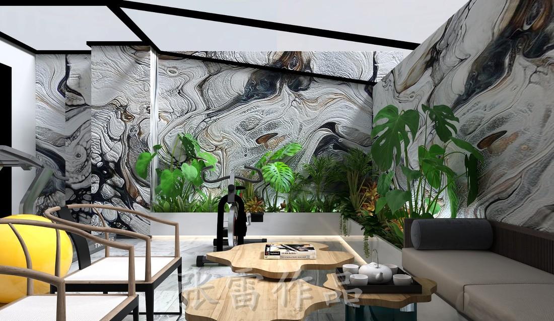 
万科班芙花园430平轻奢极简风格 -8