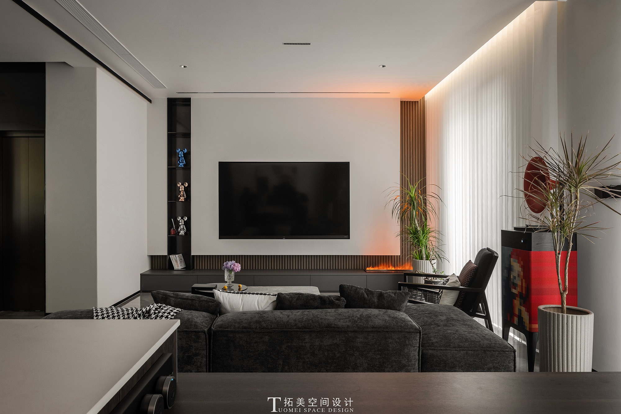 摩登时尚别墅设计丨中国丨拓美空间设计-5