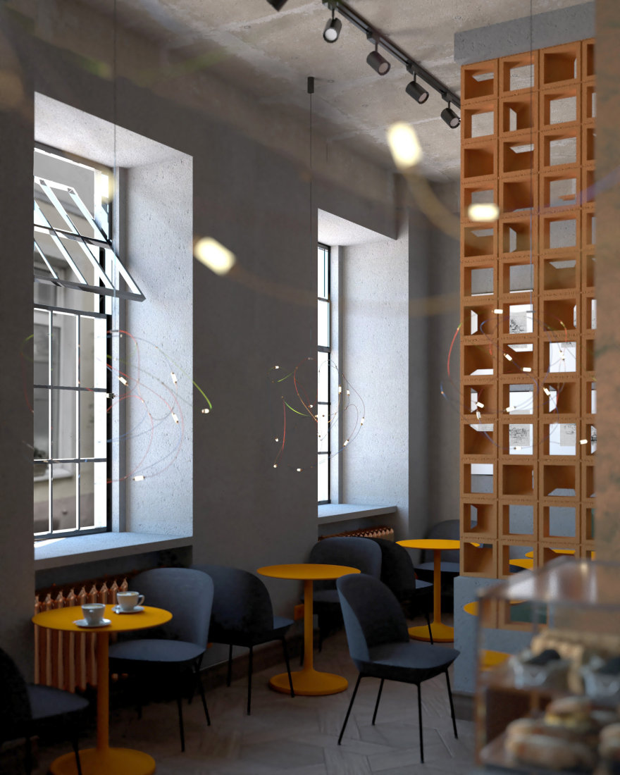“Przędza”咖啡馆室内设计丨波兰罗兹丨Patryk Zieliński-1