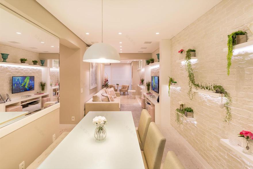 巴西 60 平米浪漫木居,一体化设计展现宜居之美-1