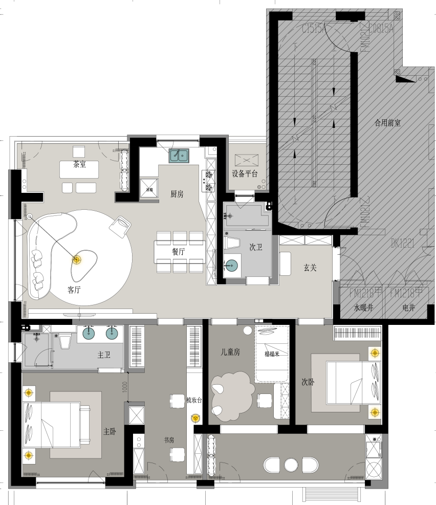 威高润和花园四期样板间C021003,C021004户型丨中国威海丨EASE艺烁国际空间设计-79