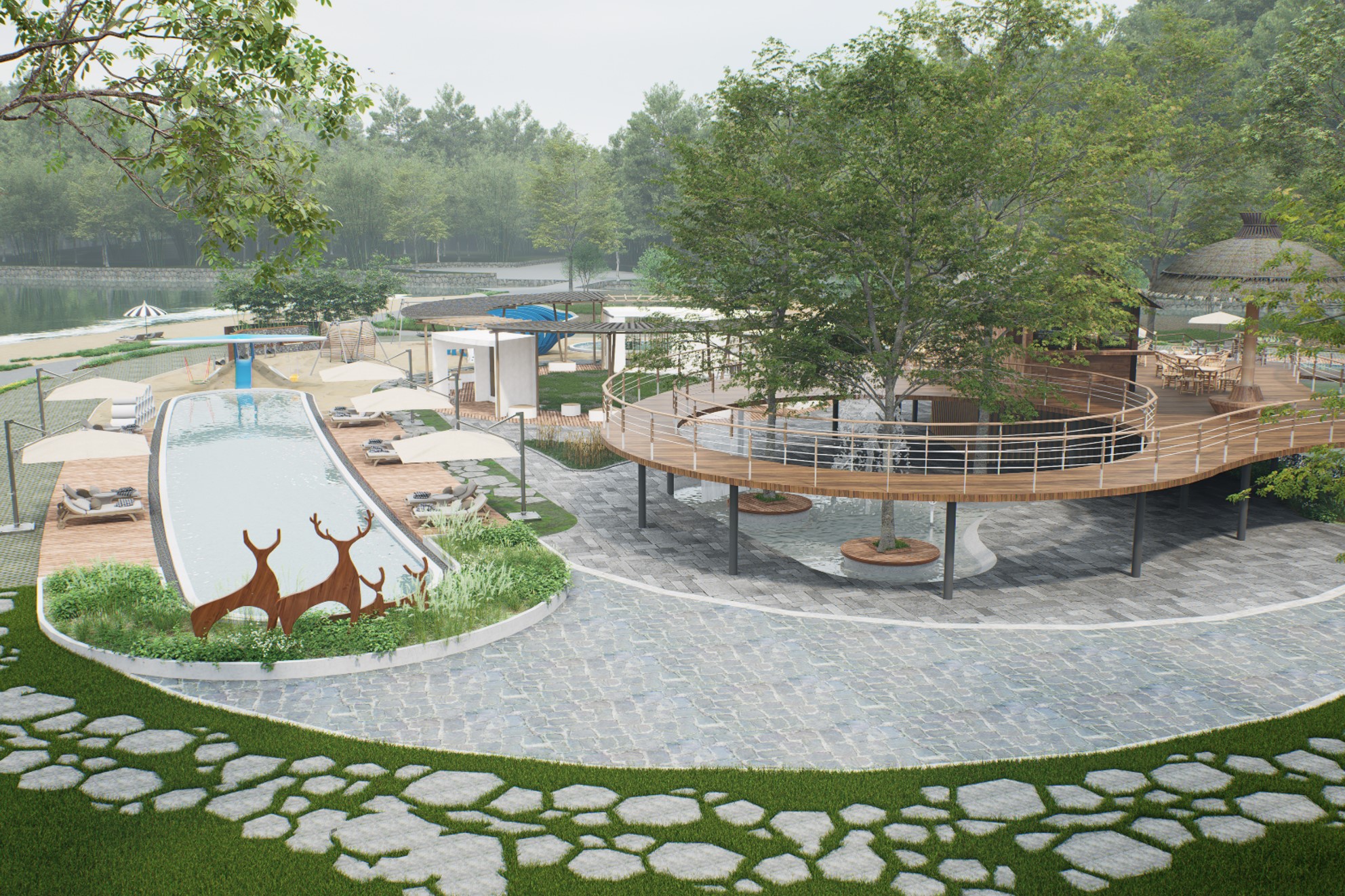 丹霞灵溪景区中心岛升级改造丨中国韶关-17