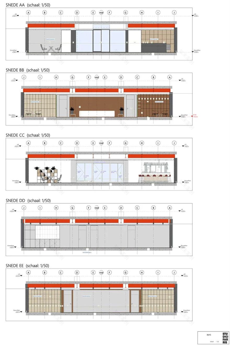 Buysse & Partners 总部室内设计丨比利时安特卫普丨Studio Farris Architects-57