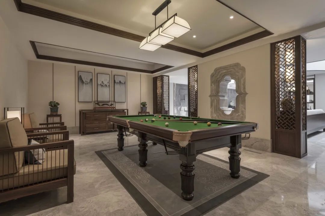 别墅非家装丨1100平方新中式，闲雅宁静的意蕴美-37