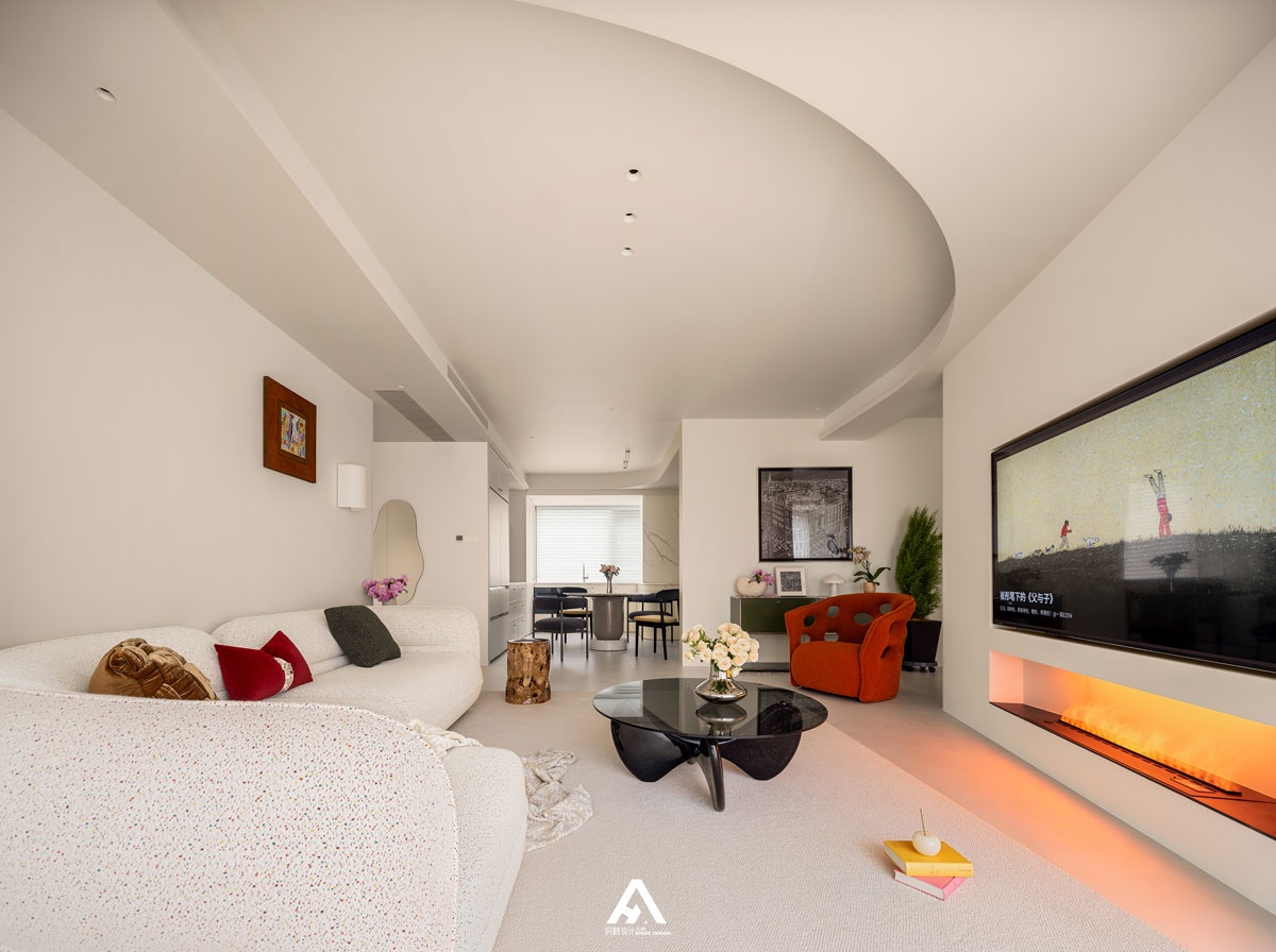 自带清凉感的家,淡彩绿意丨南昌阿鹤设计-13