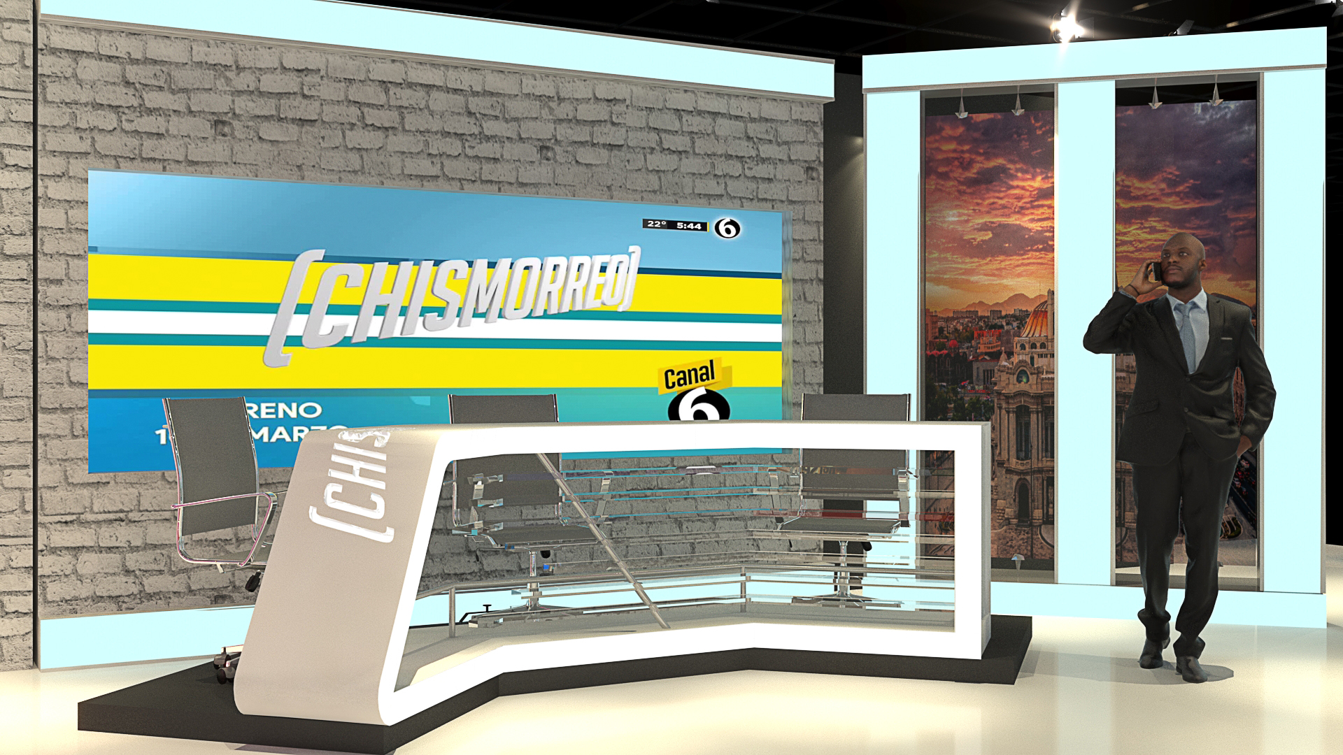 Multimedios TV Set-2