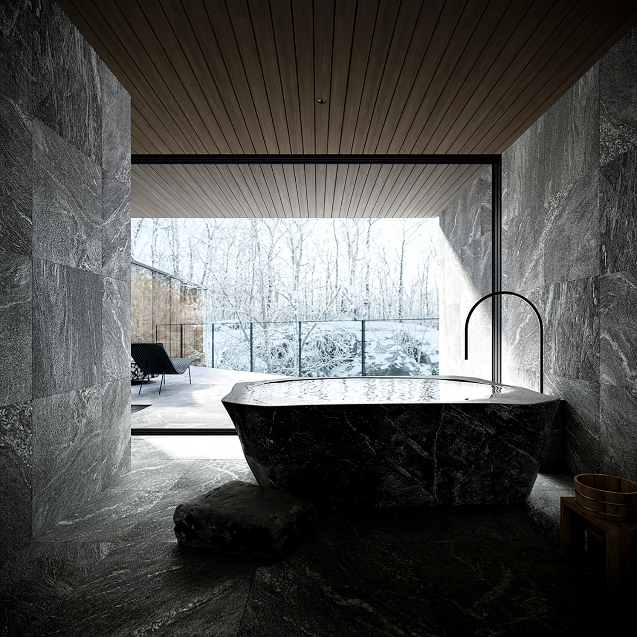 日本群马县水上町 NOT A HOTEL 温泉别墅丨SUPPOSE DESIGN OFFICE-18