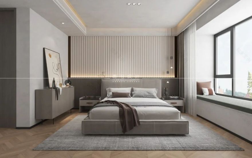 世园大公馆现代简约顶跃设计丨中国西安丨青马别墅设计-58