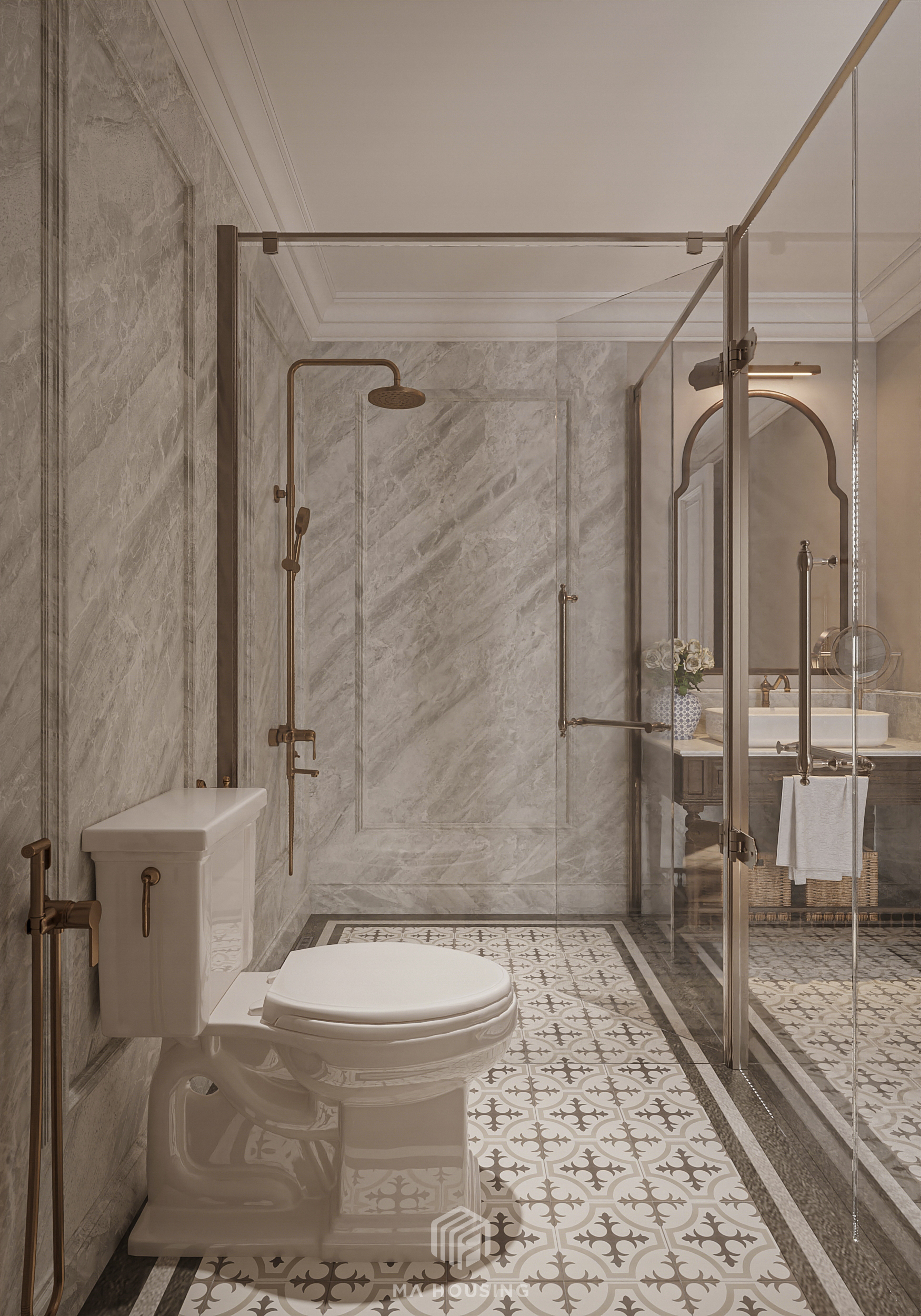 NGUYEN GIA THIEU 别墅主卧室 2 设计丨越南河内丨MA housing-16