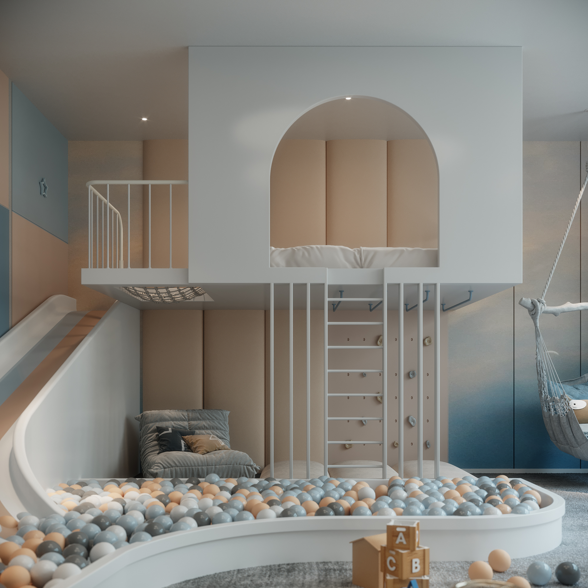 儿童游戏室设计丨沙特阿拉伯丨Mariam Samir-11